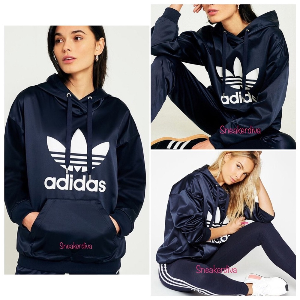 Adidas originals satin‎ Hoodie sweatshirt